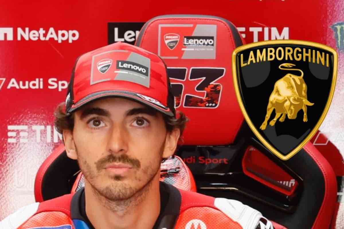 Bagnaia spettacolo Lamborghini Imola