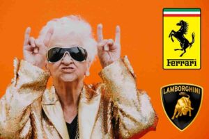 La collezione di supercar della nonna