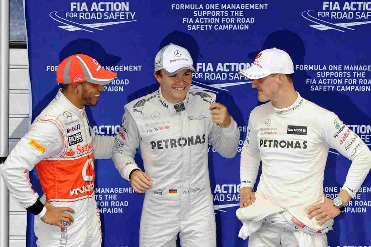 Hamilton e Schumacher 